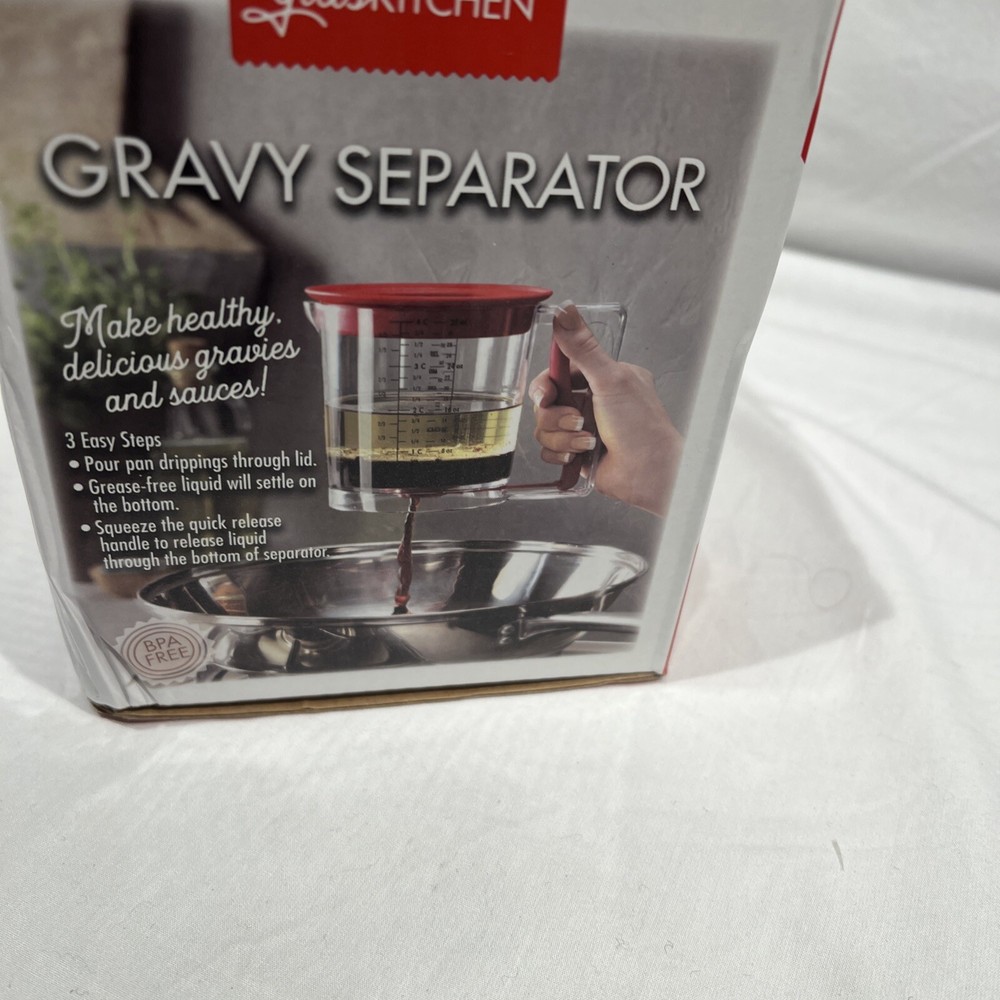 Gias Kitchen Batter Dispenser & Gravy Separator With Quick Release Handle