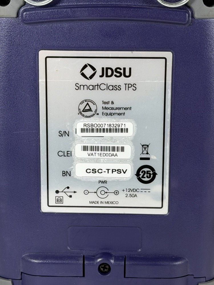 JDSU SmartClass Triple-Play Services (TPS) Bonded ADSL Handheld Cable Test Tool