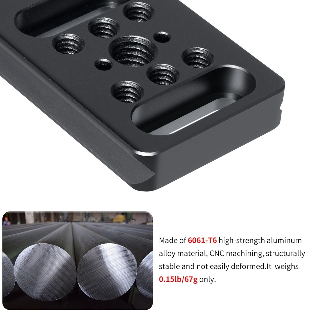 Multi Function Camera Mount Cheese Plate 1/4-20 3/8-16 Rig Adapter