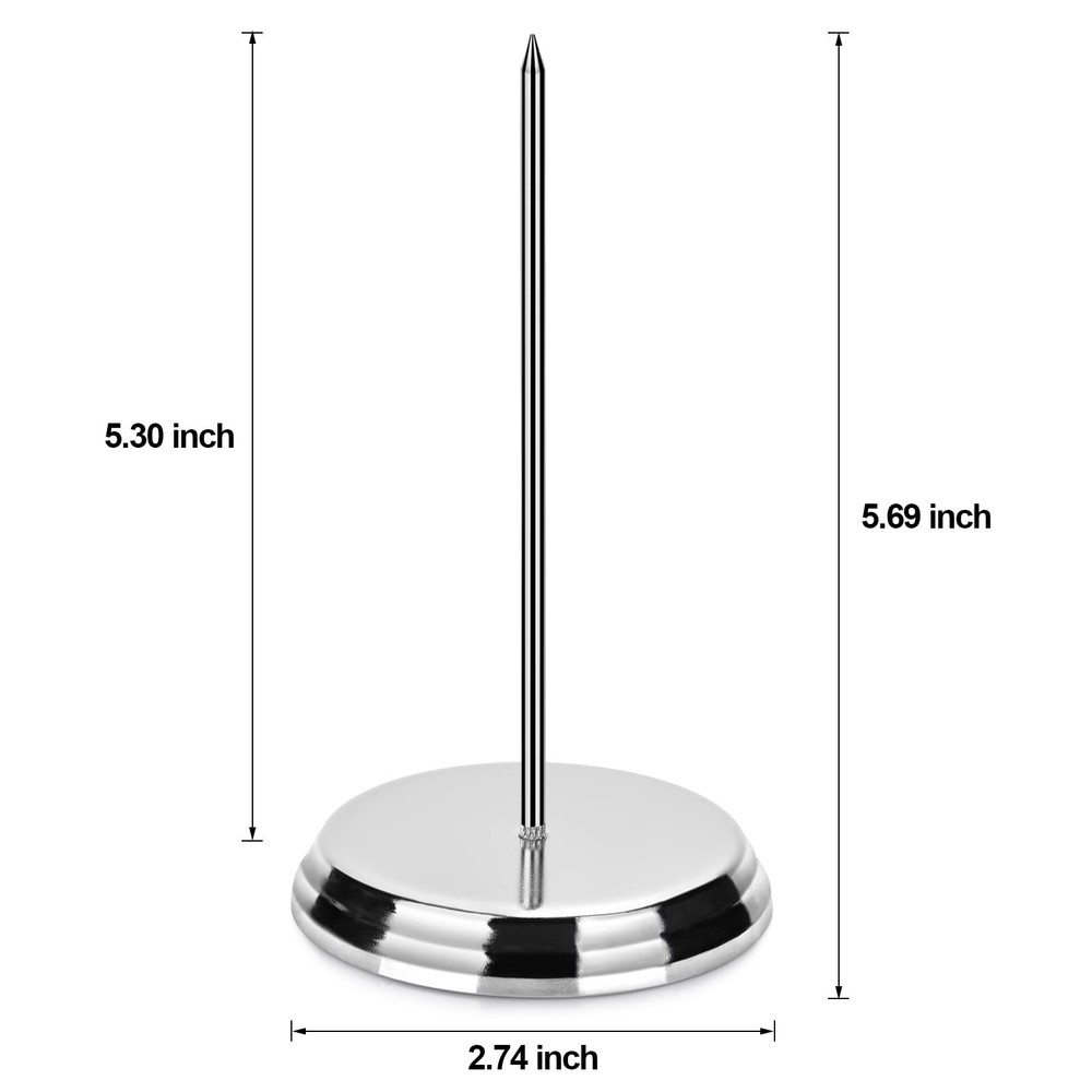 Receipt Holder Spike, Bill Fork, Check Spindle, Ticket Stabber for Restaurant