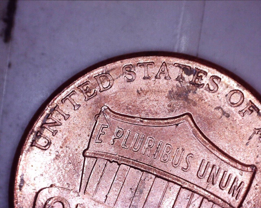 2015 P Lincoln shield cent with GAS BUBBLES on Obverse and Reverse