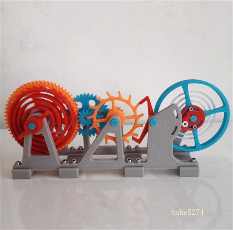 Tourbillon Escapement Structure Model 3D Printing Model Making Spring Toy Gift