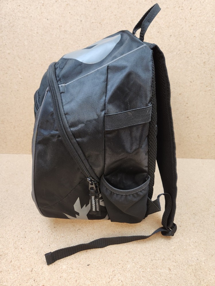 DeMarini Baseball Softball Two (2) Double Bat Bag Backpack Black Gray