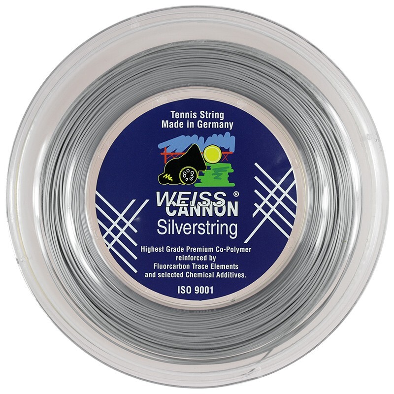 Weiss Cannon SILVERSTRING 1.25mm (silver) 660ft 200m Tennis String Reel