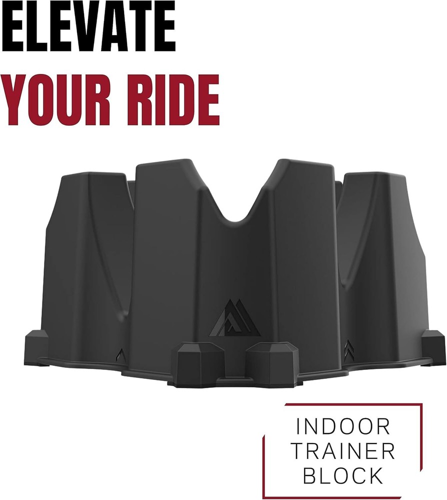 Durable 3-Height Indoor Trainer Block - Compatible with Wahoo, Kinetic, Cycleops