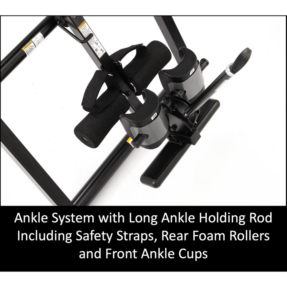 Inversion Table For Back Pain Relief W/ Adjustable Angles & Lumbar Pad Foldable