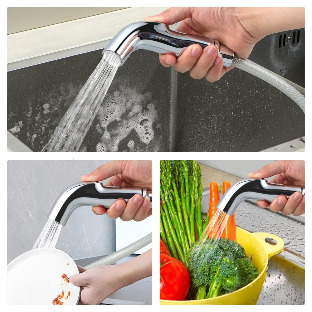 Universal Fit Sink Spray Attachment, Kitchen Side Sprayer Head, Pull Out Spra...