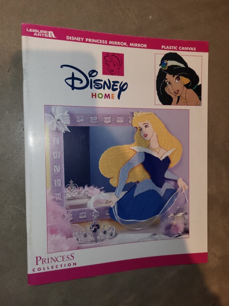 Disney Home Princess Collection Plastic Canvas Mirror Decor Pattern Book
