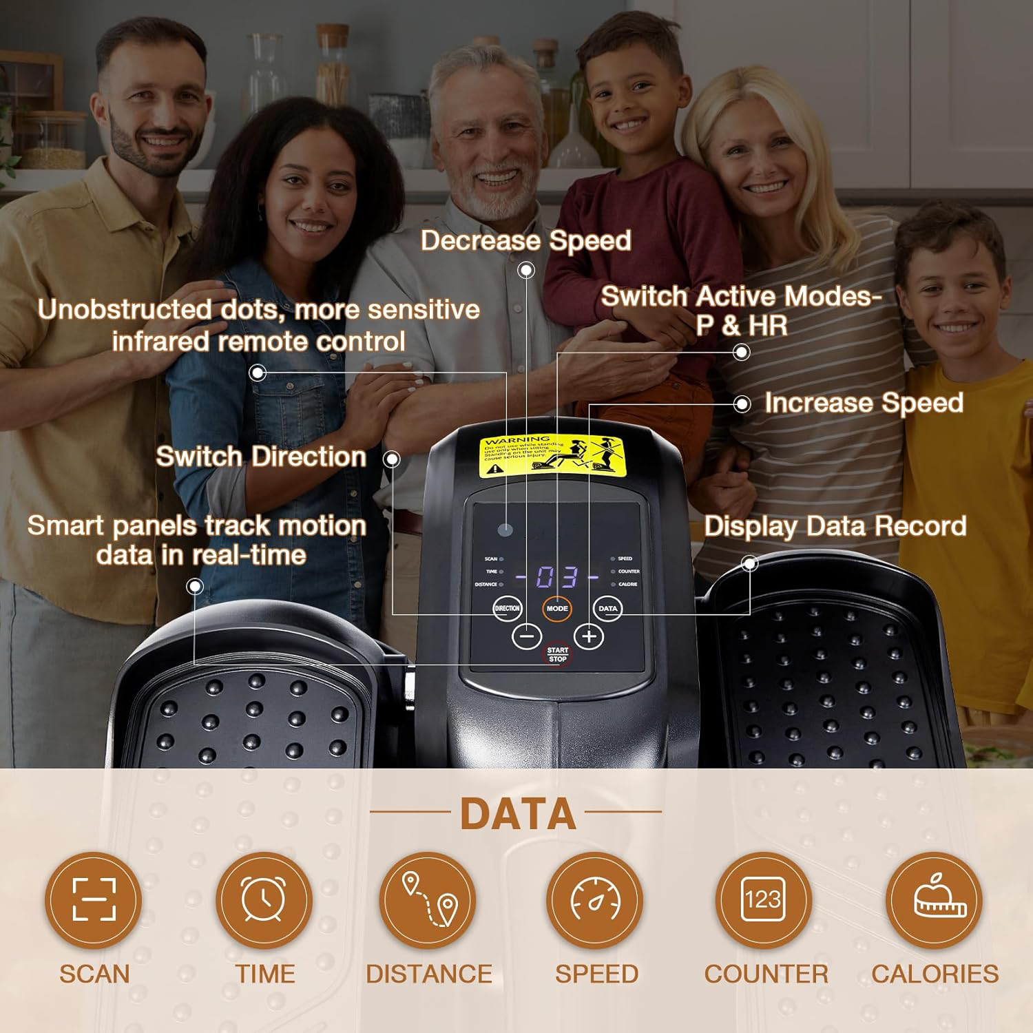 Ellipse Leg Exerciser Seated Eclipse Under Desk Elliptical Machine as Seen on TV