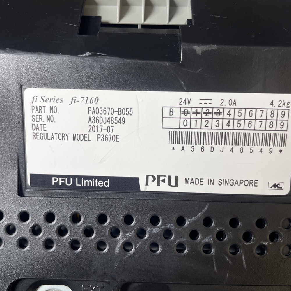 fujitsu fi-7160 document scanner For Parts