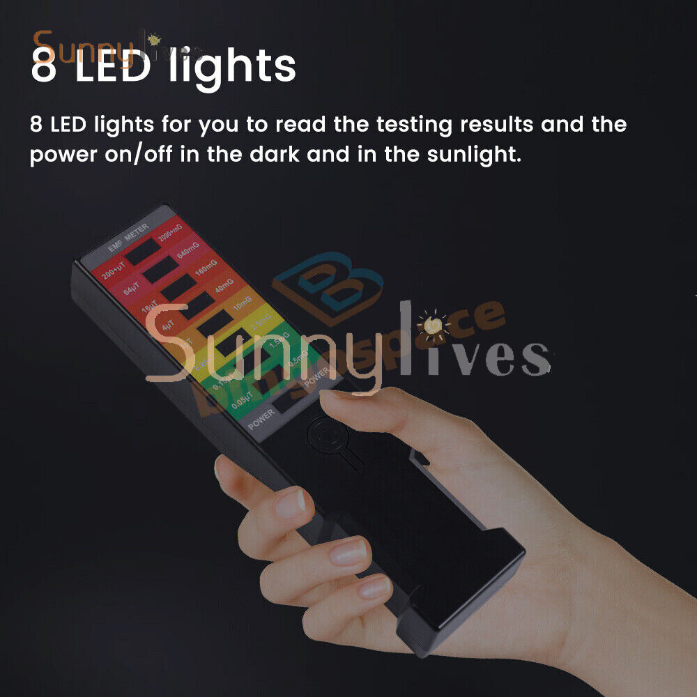 Electromagnetic Field Tester Digital Sensor Reader EMF Meter Radiation Detector