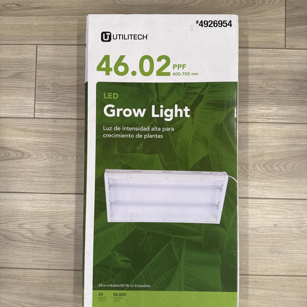 Utilitech 2-Light White 25-Watt Selectable Spectrum LED Grow Light Kit