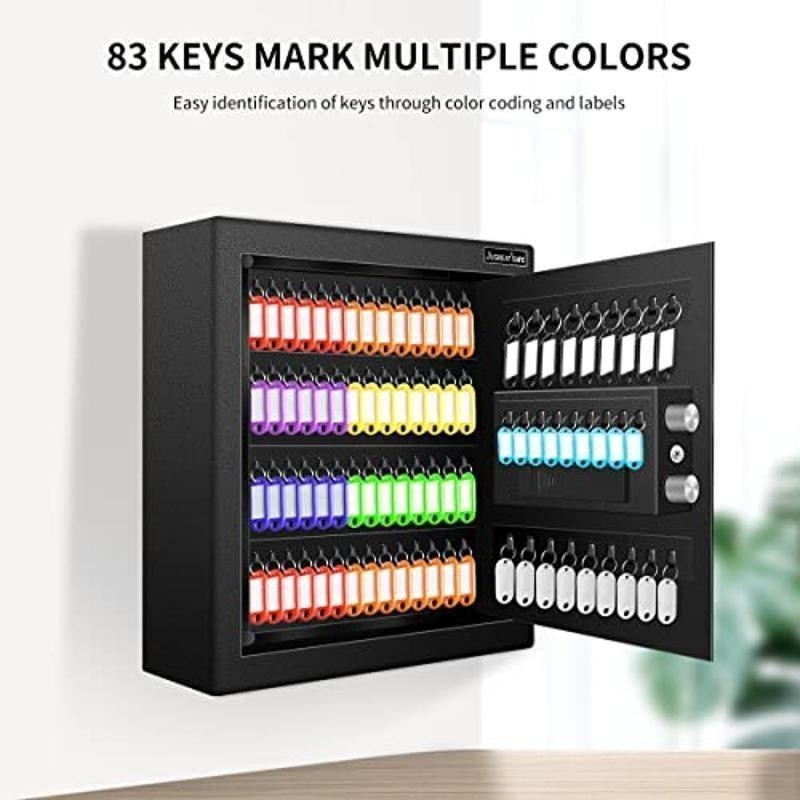 80-Key Intelligent Lighting Electronic Key Safe Wall Mount Storage Box New