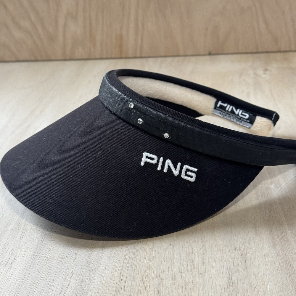 Ping Women’s Golf Visor OSFM - Black Pattern Rhinestones