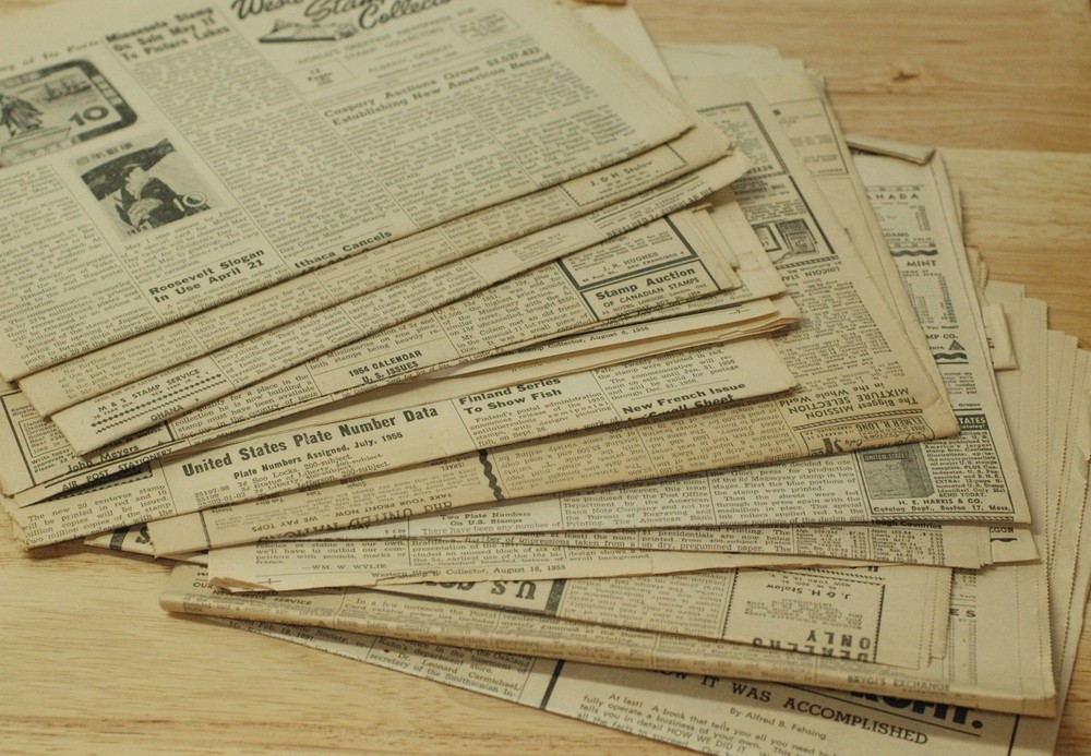 1955-1959 Issues of Western Stamp Collector Newspaper some complete others part