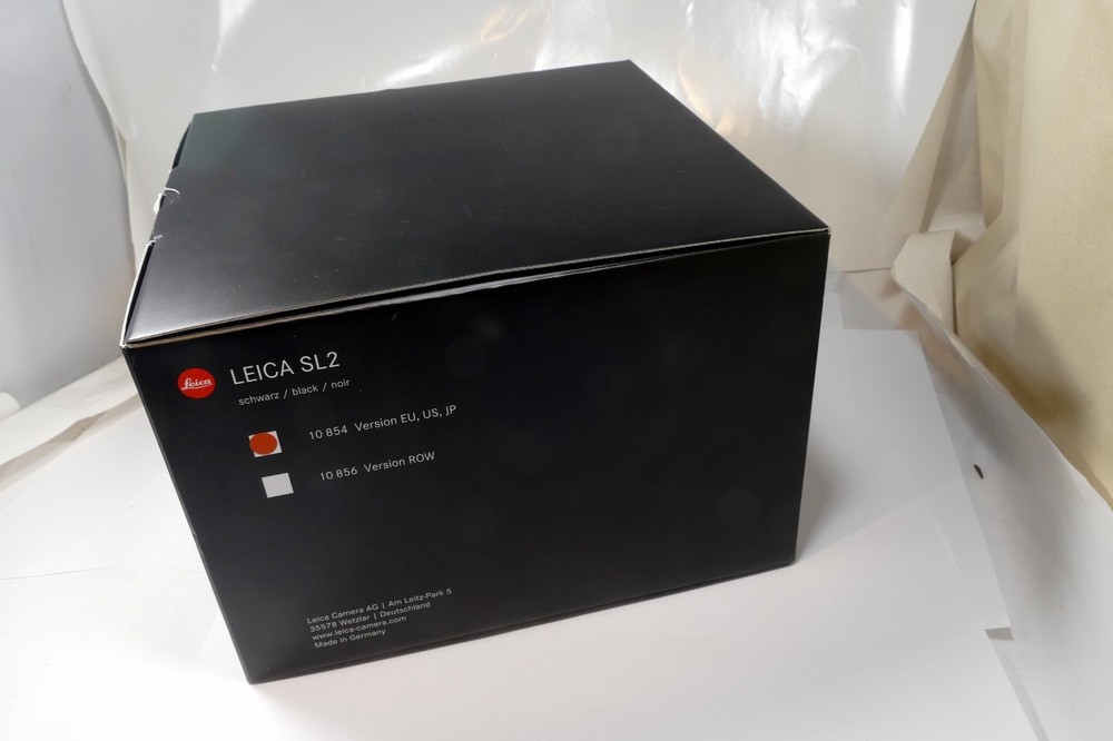Empty Box (ONLY) for Leica SL2 Black 10854 version EU US JP, camera