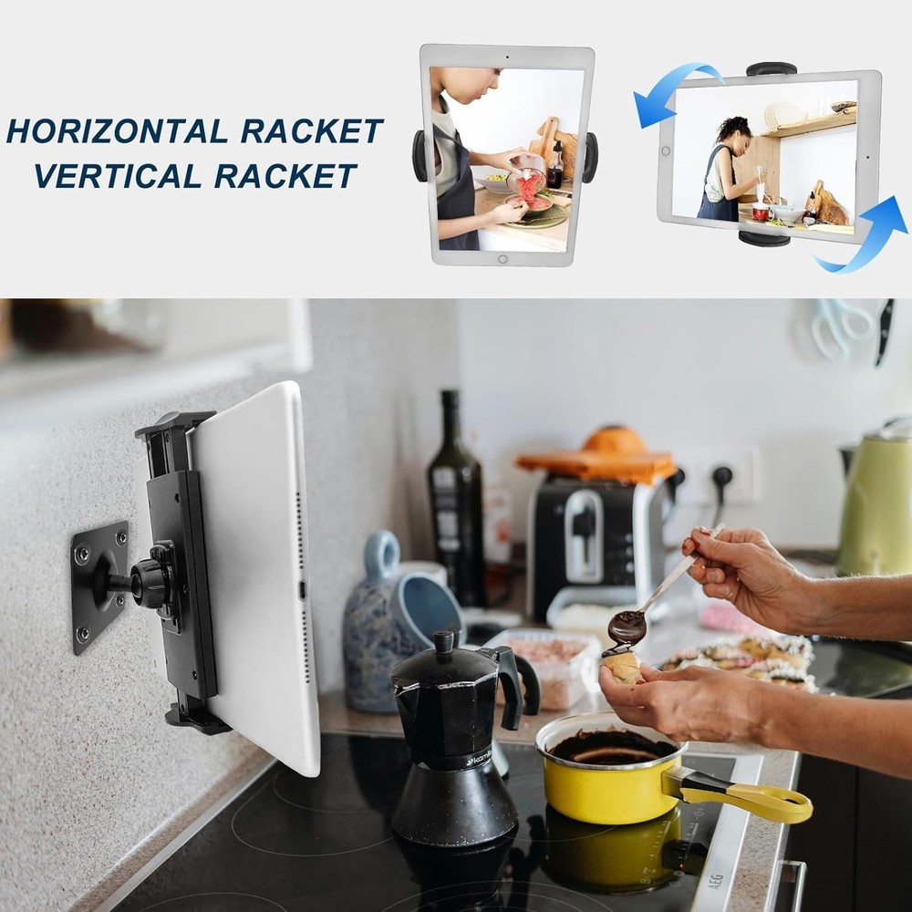 360 Rotation Tablet Holder Stand, Compatible with iPad/iPhone/All 4.7-12.9 In...