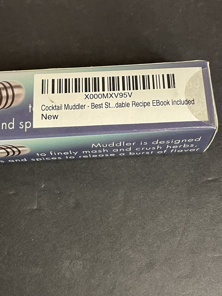 Native Spring Stainless Steel Cocktail Muddler Bar Tool New