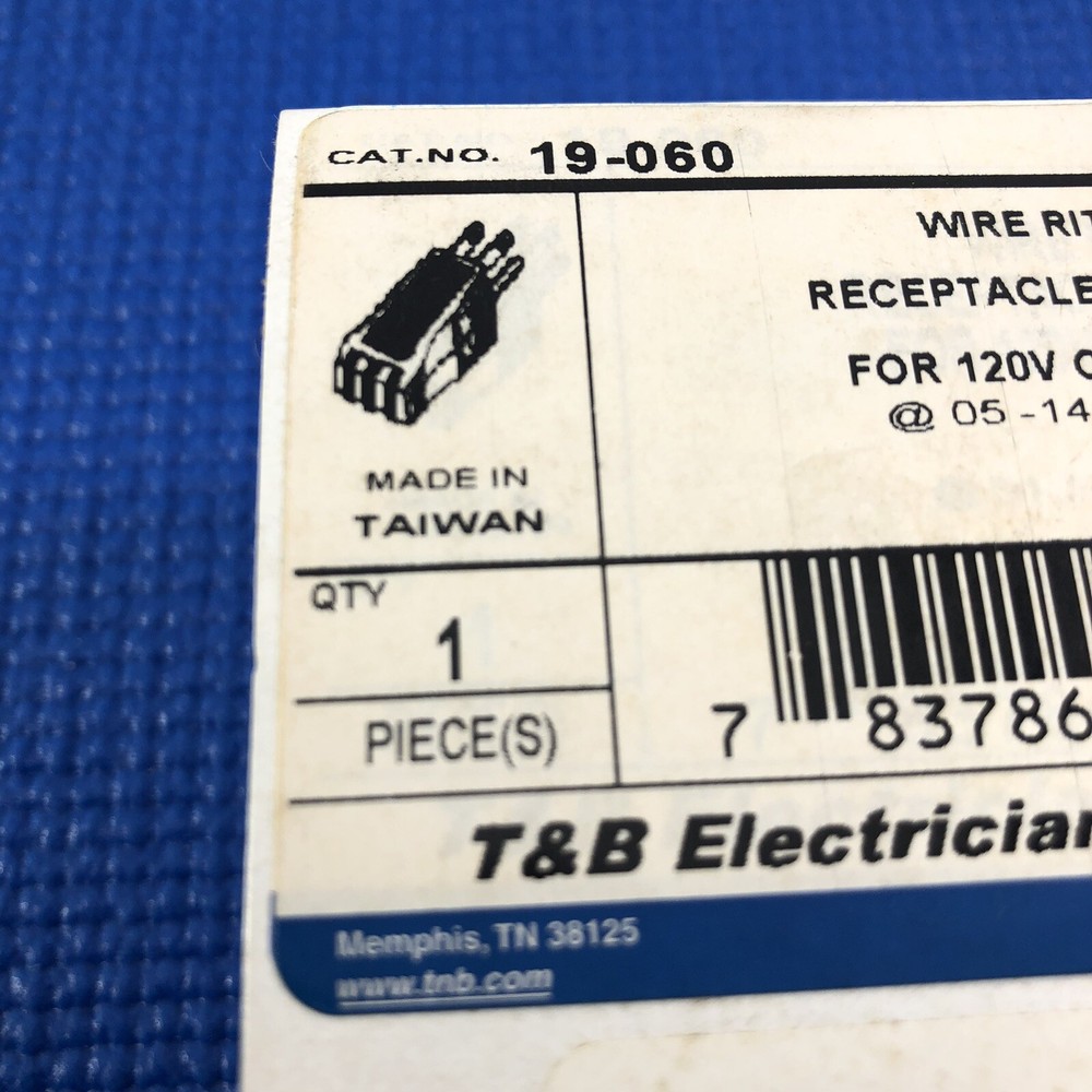Thomas & Betts 19-060 Wire Rite Receptacle Tester for 120V Circuts