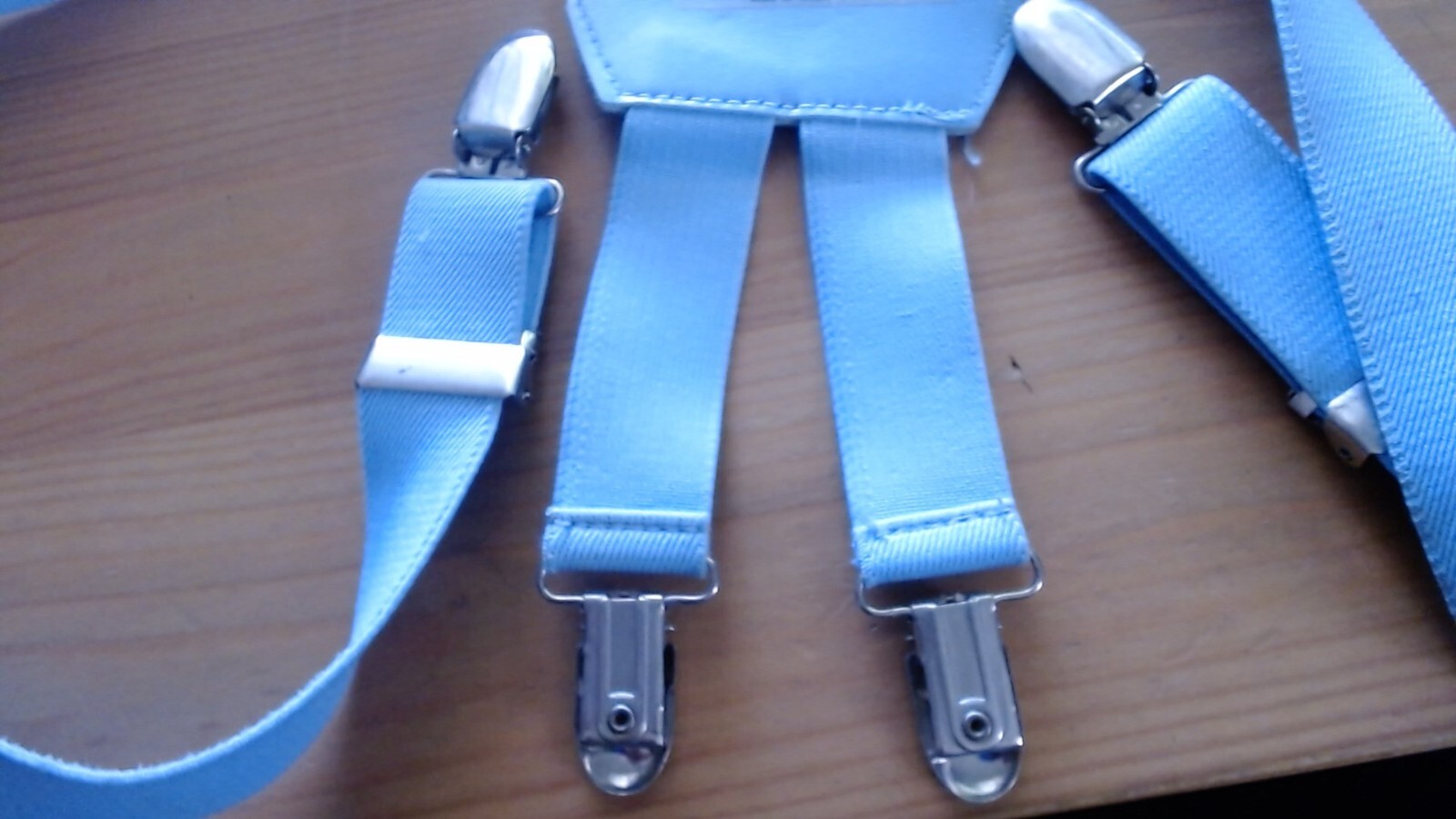 RARE - Super Mario Bros. Suspenders - Baby Blue - 1988