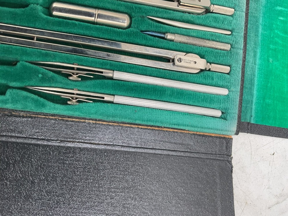 Vintage Sears Roebuck Precision Drafting Tool Set Germany As Is Incomplete