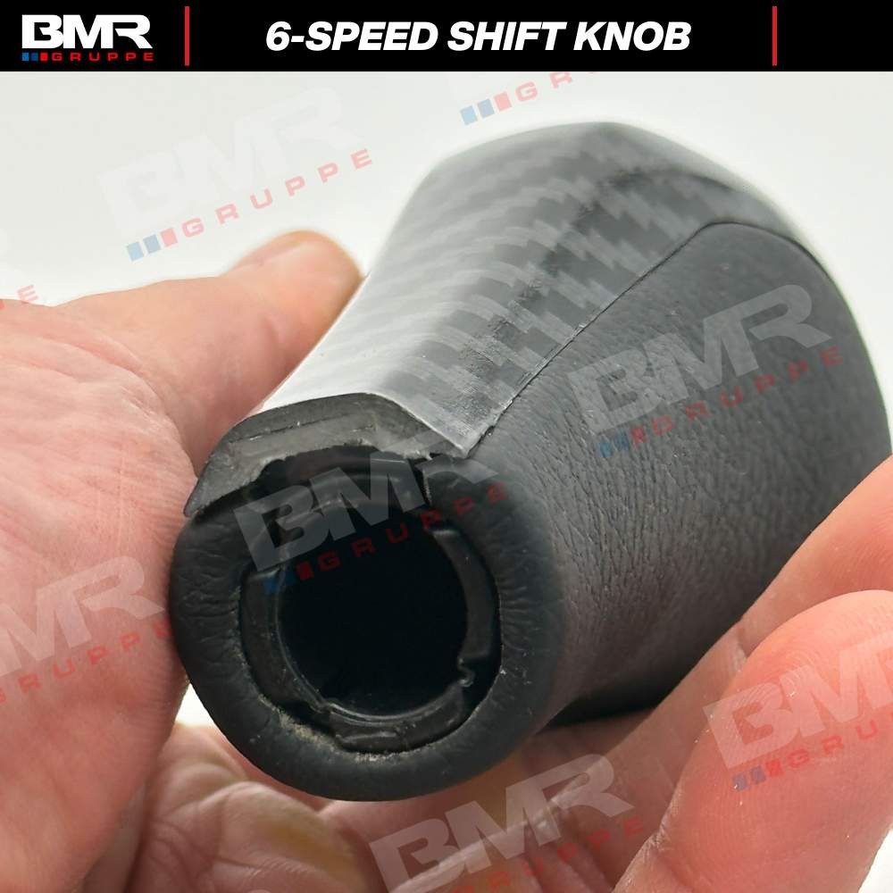 6-Speed Carbon Fiber Style Shift Knob for BMW E46 E92 E90 E82 E60 E39 E36 M X