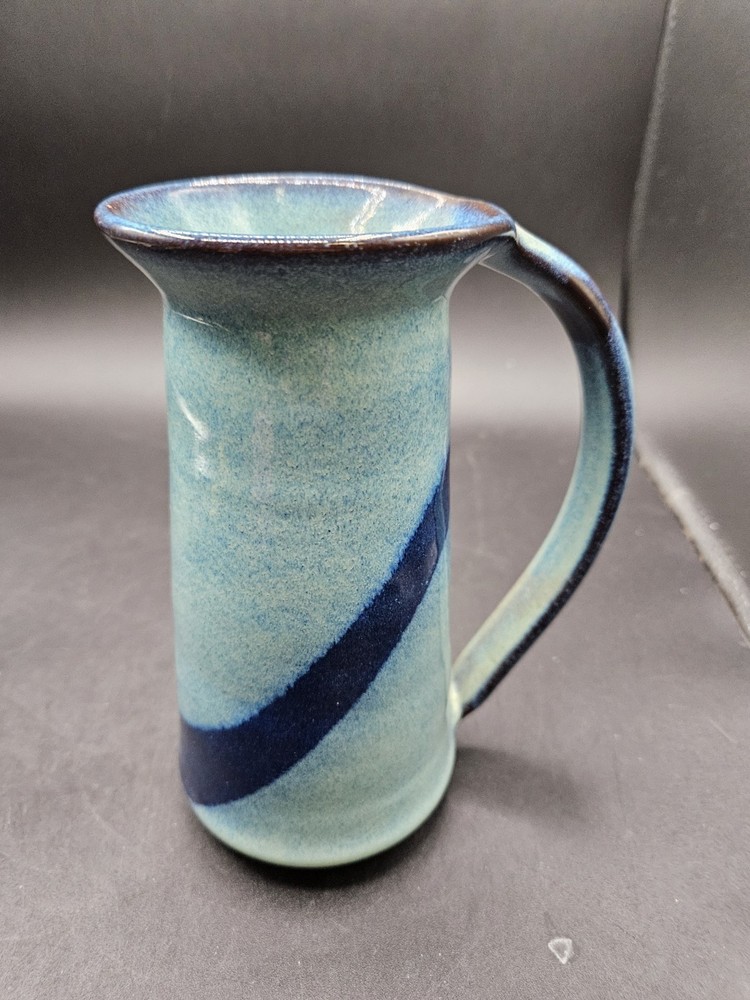 VTG. Ceramic Pottery Glazed Pitcher Signed