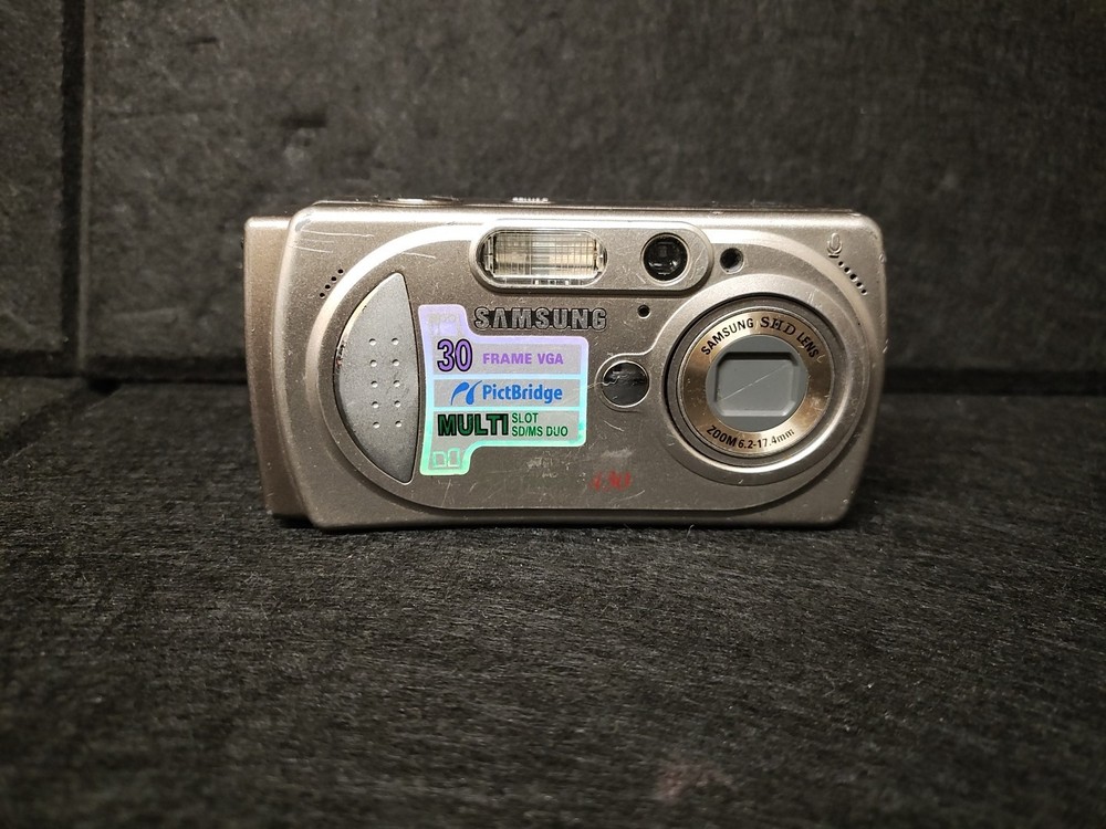 Samsung Digital Camera Digimax 430 4.0MP Silver TESTED