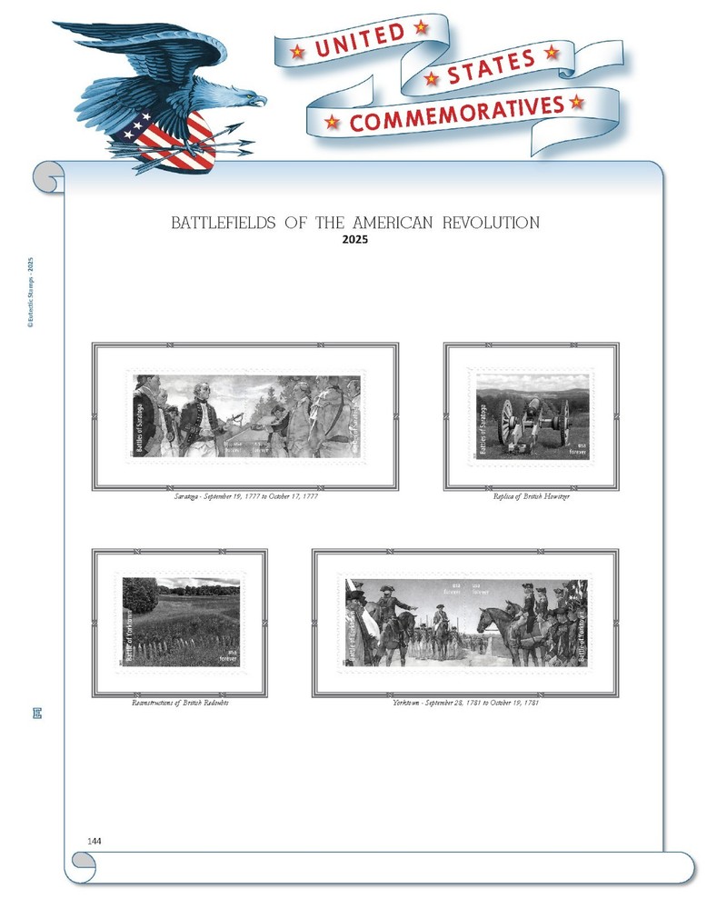 2025 U.S. Commemorative Singles COMPLETE Supplement (White Ace Alternative)