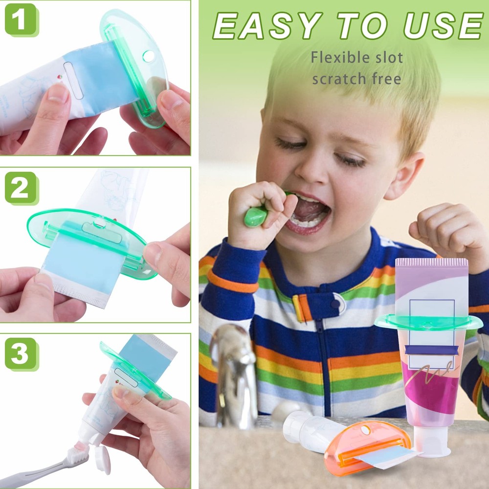 LOVEINUSA Toothpaste Tube Squeezer, 4PCS Medium, Multicolor-5