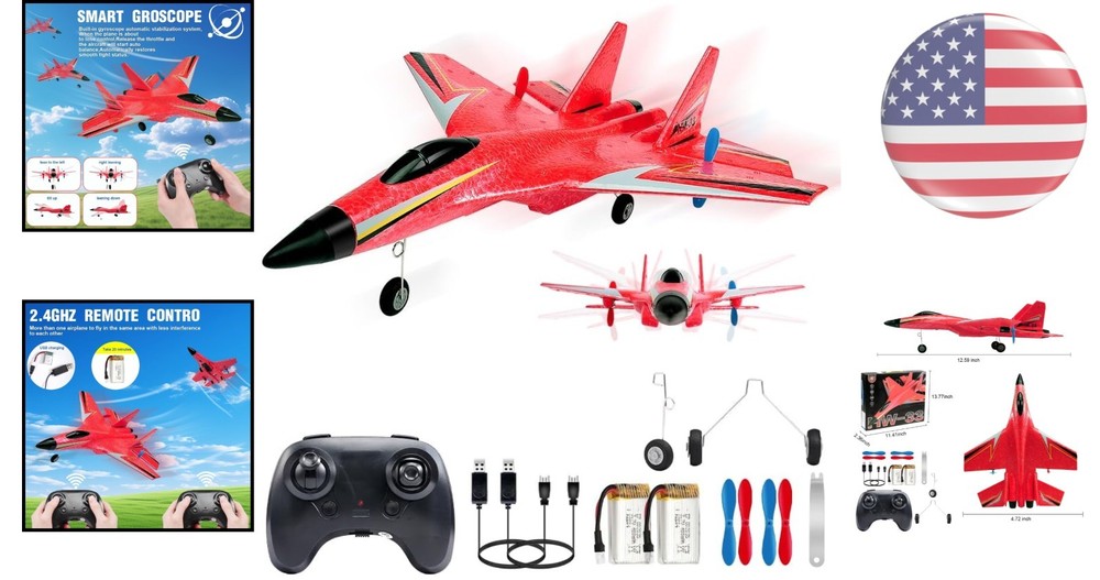 Easy-Fly Su-27 RC Plane with Gyro Stabilization & Night Flying Capability