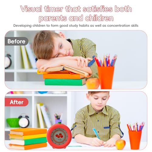 Digital Visual Timer for Kids with Protective Case Theme 299 Minute Tomato