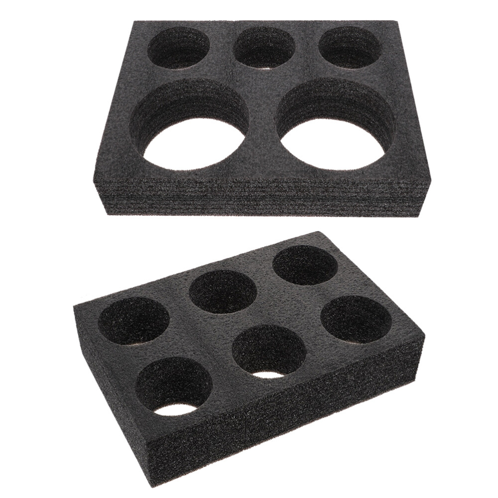 2PCS Cup Holder Compostable Cup Holder Takeout Packaging Cup Holders Black