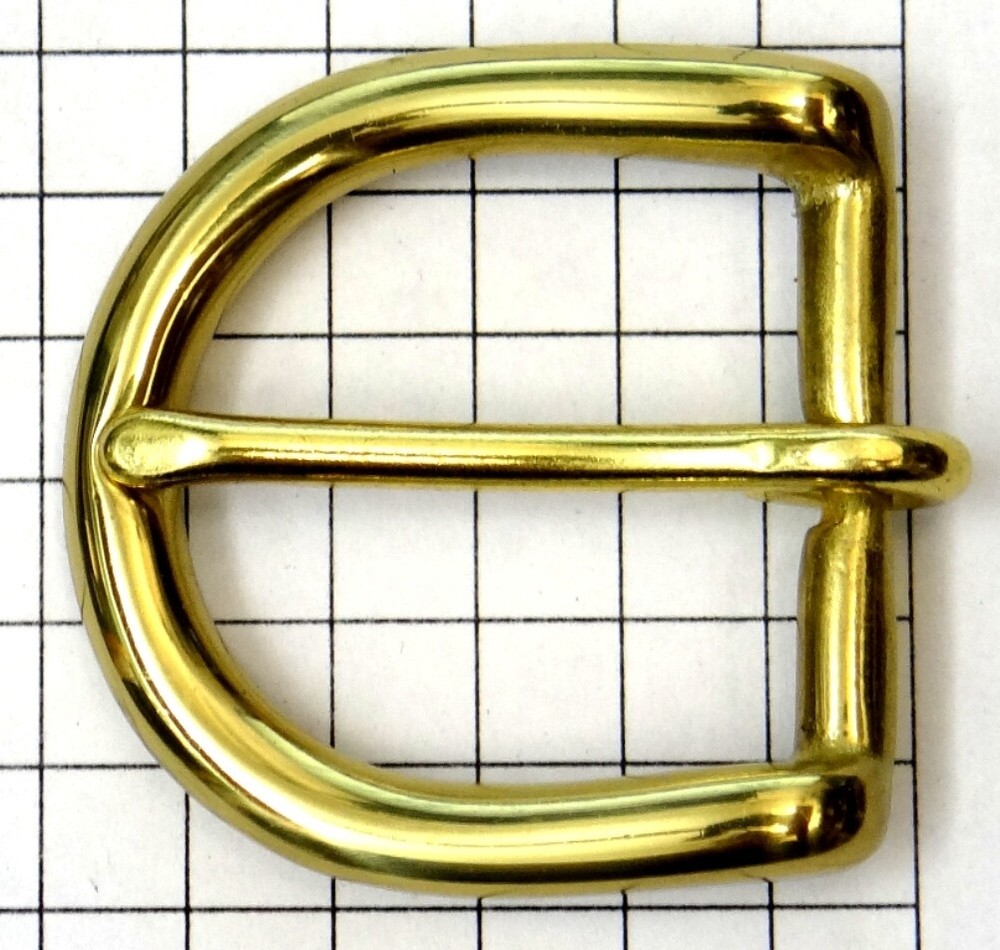 Solid Brass Belt Buckle - New - Fits 1" Wide Belt