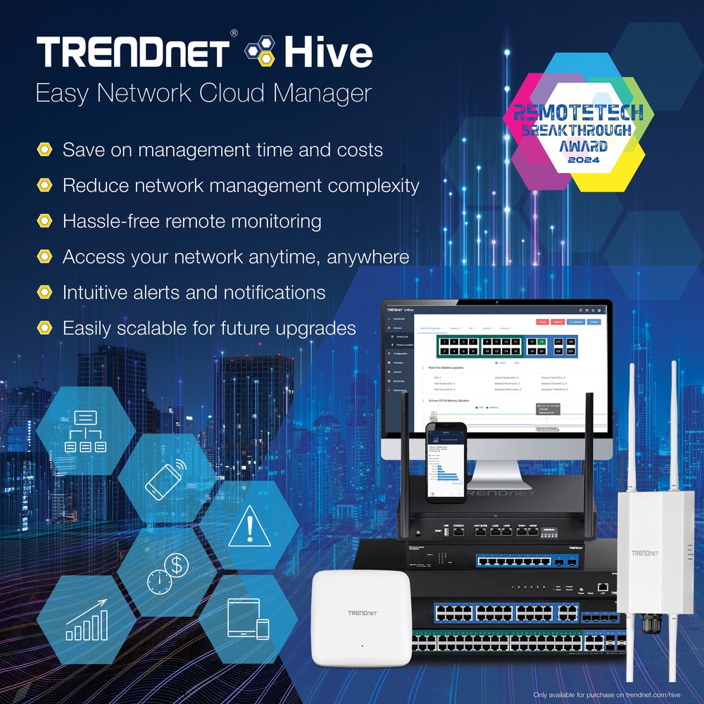 TRENDnet TEW-821DAP AC1200 Dual Band PoE Access Point (with software controller)