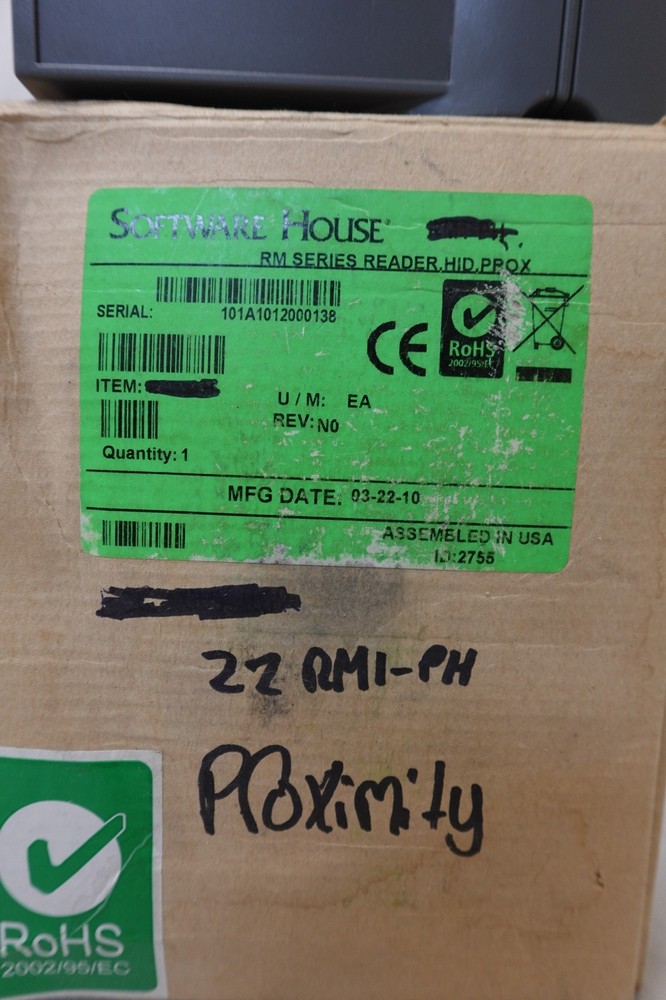 SOFTWARE HOUSE ZZ-RM1-PH PROX PROXIMITY CARD READER - USED - AS IS