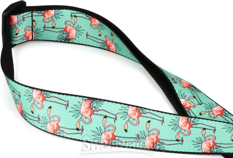 Levy's MPD2 Polyester Guitar Strap - Flamingos