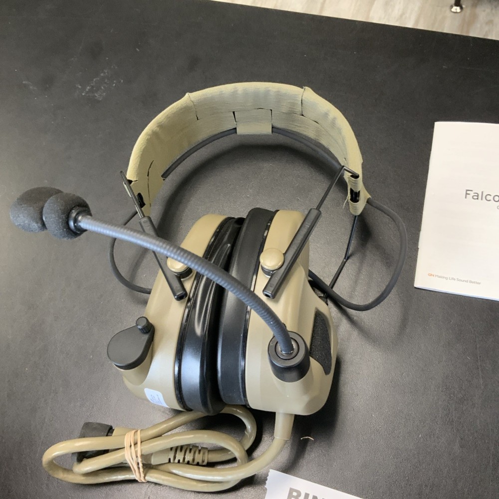 USGI FALCOM OTE2000 HEADSET WITH MICROPHONE PELTOR
