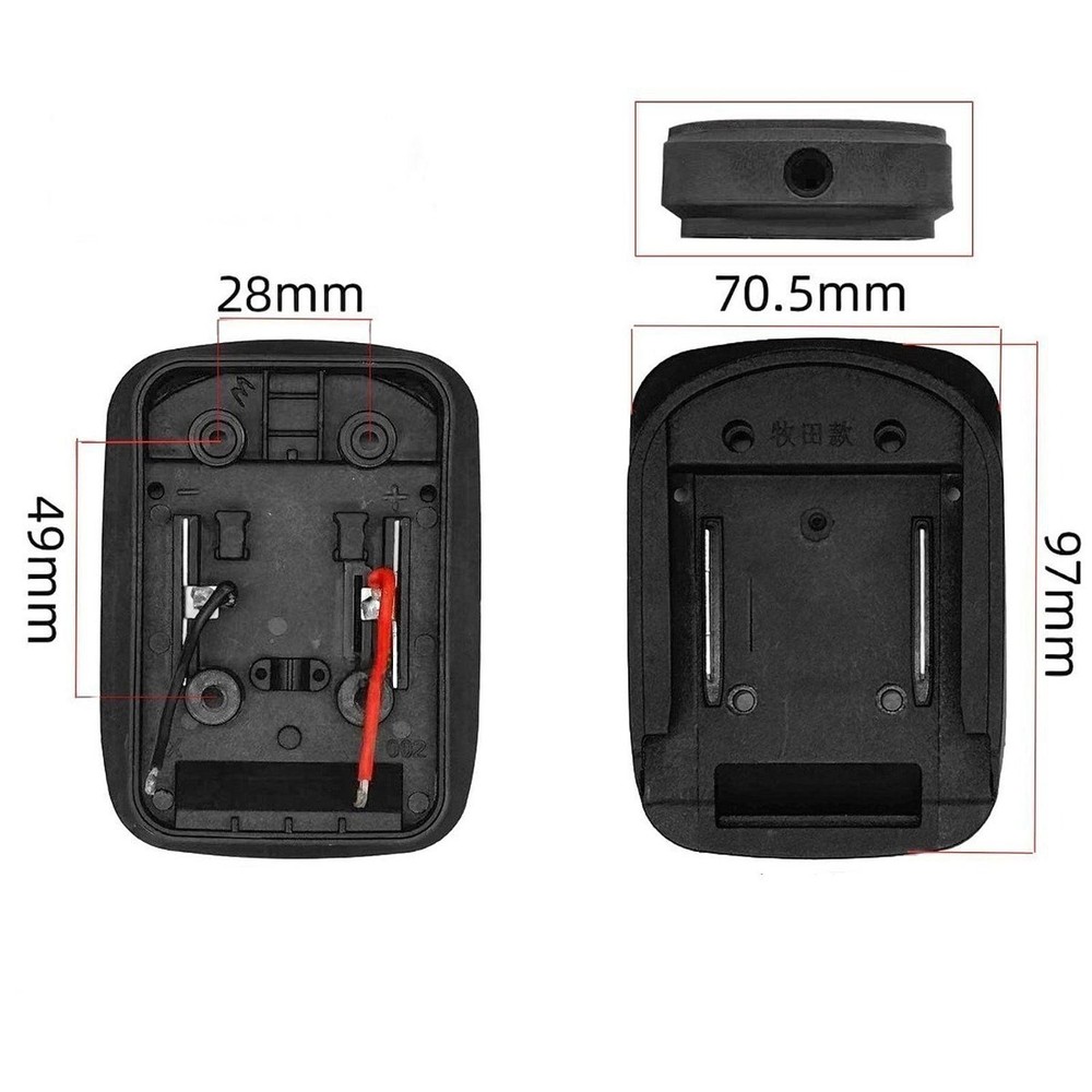 Battery Adapter Power Connector Accessories Compact Lightweight Replacement
