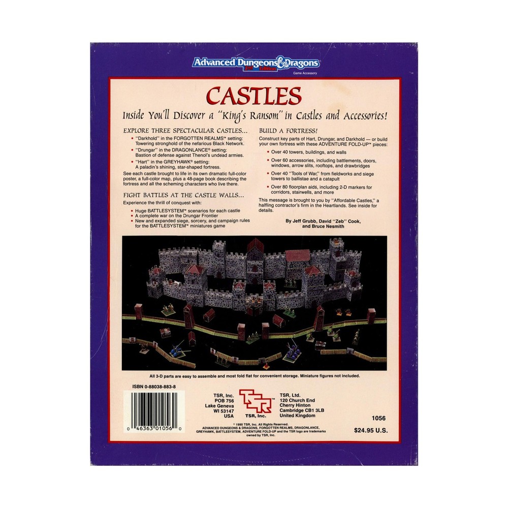 TSR AD&D 2nd Ed Castles VG/NM