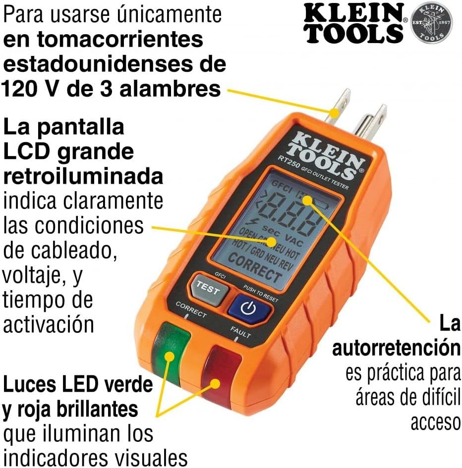 Klein Tools USB Power Meter + GFCI Outlet Tester Bundle