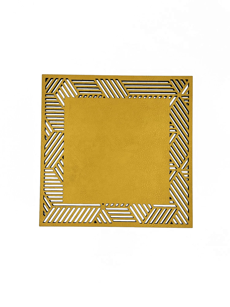Piazza Mustard Double-Sided Trivet