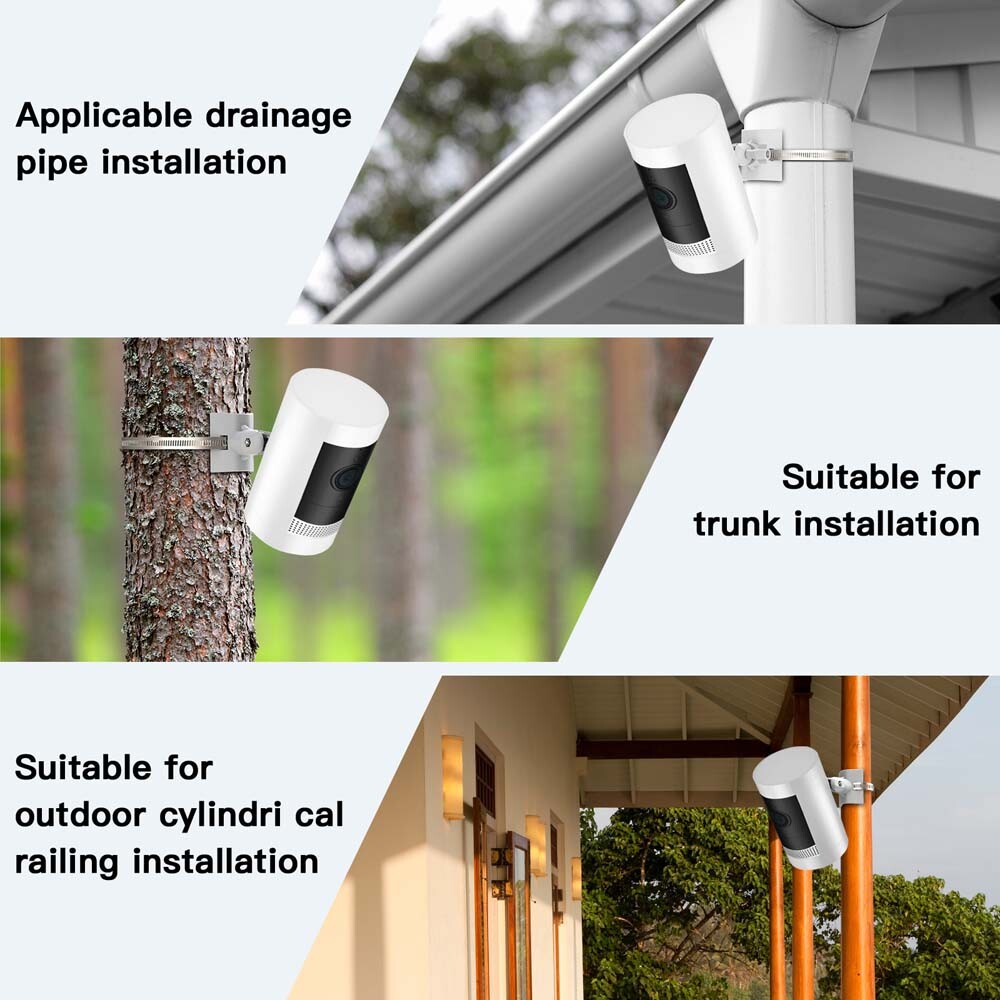 Pole/ Railing Mount Bracket for Ring Stick Up Cam Battery/Ring Indoor Cam