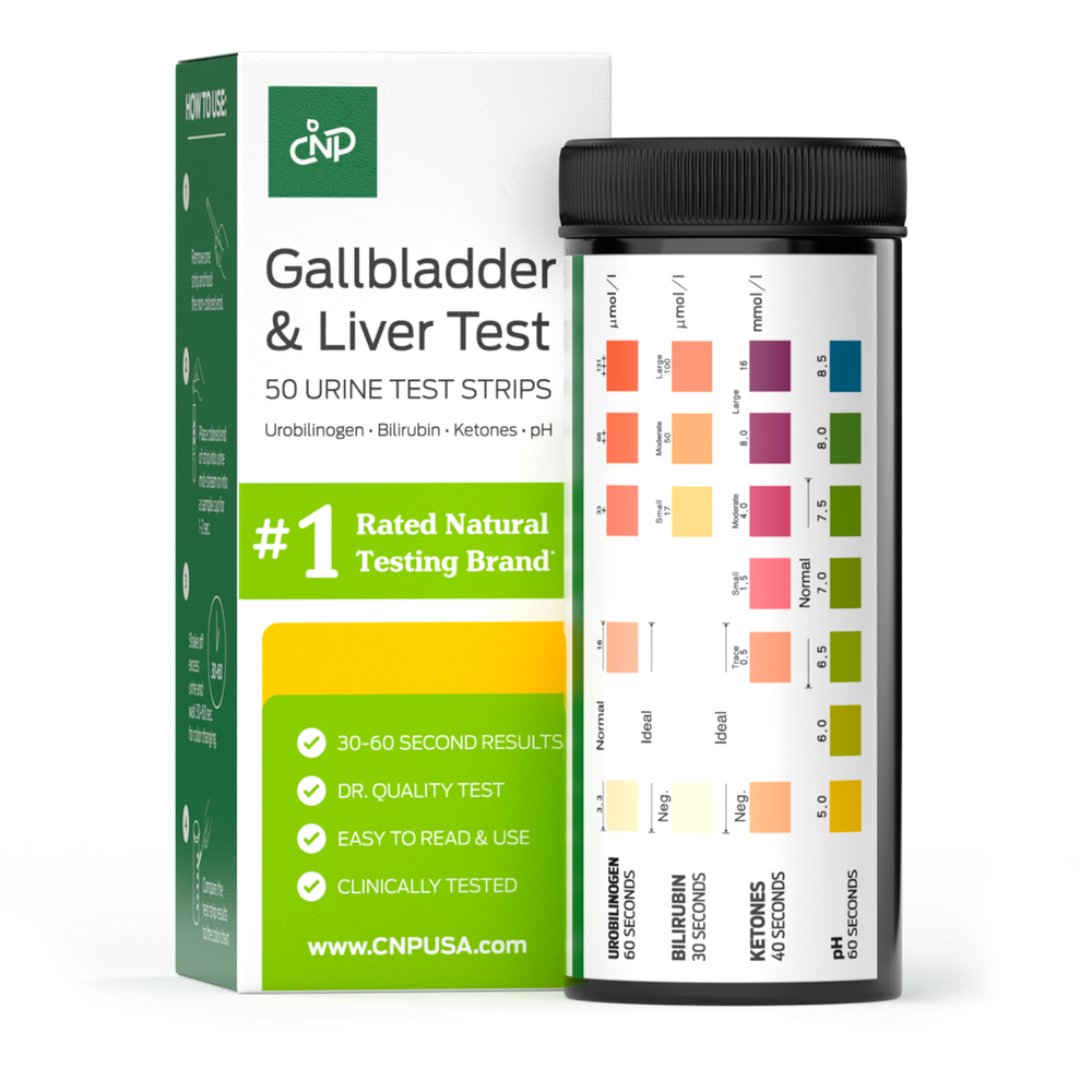 Gallbladder & Liver Testing Kit, 50 Count Test Strips for Urobilinogen,