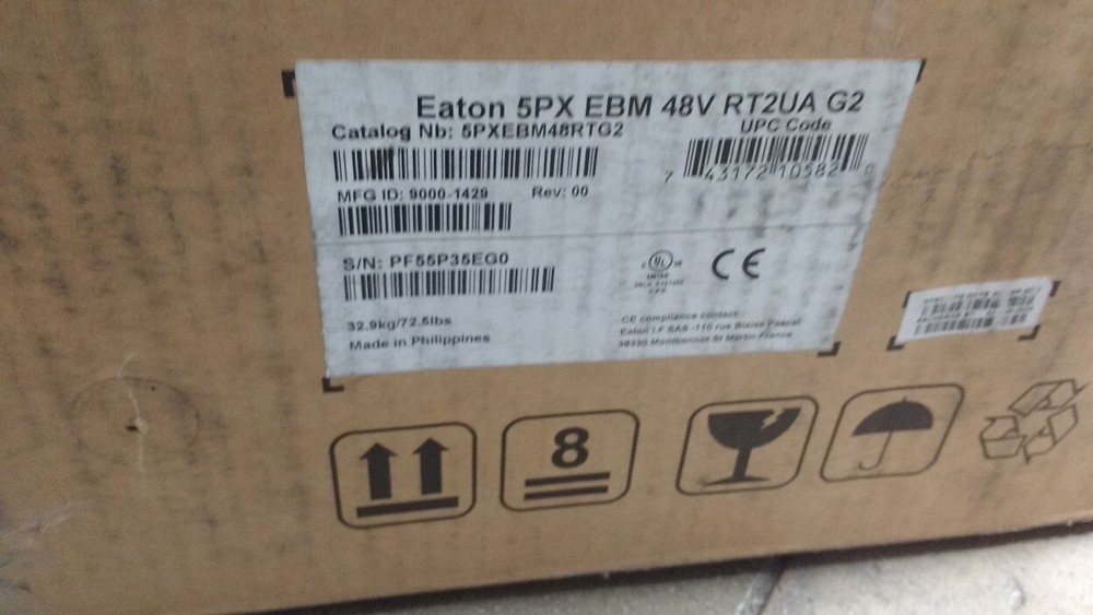 Eaton 5PX EBM 48V RT2U G2 battery module 5PXEBM48RT2UG2 Model code: