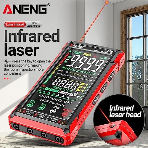 Multimeters, Digital Multimeter Tester Smart Touch Auto-Ranging 9999 Style A