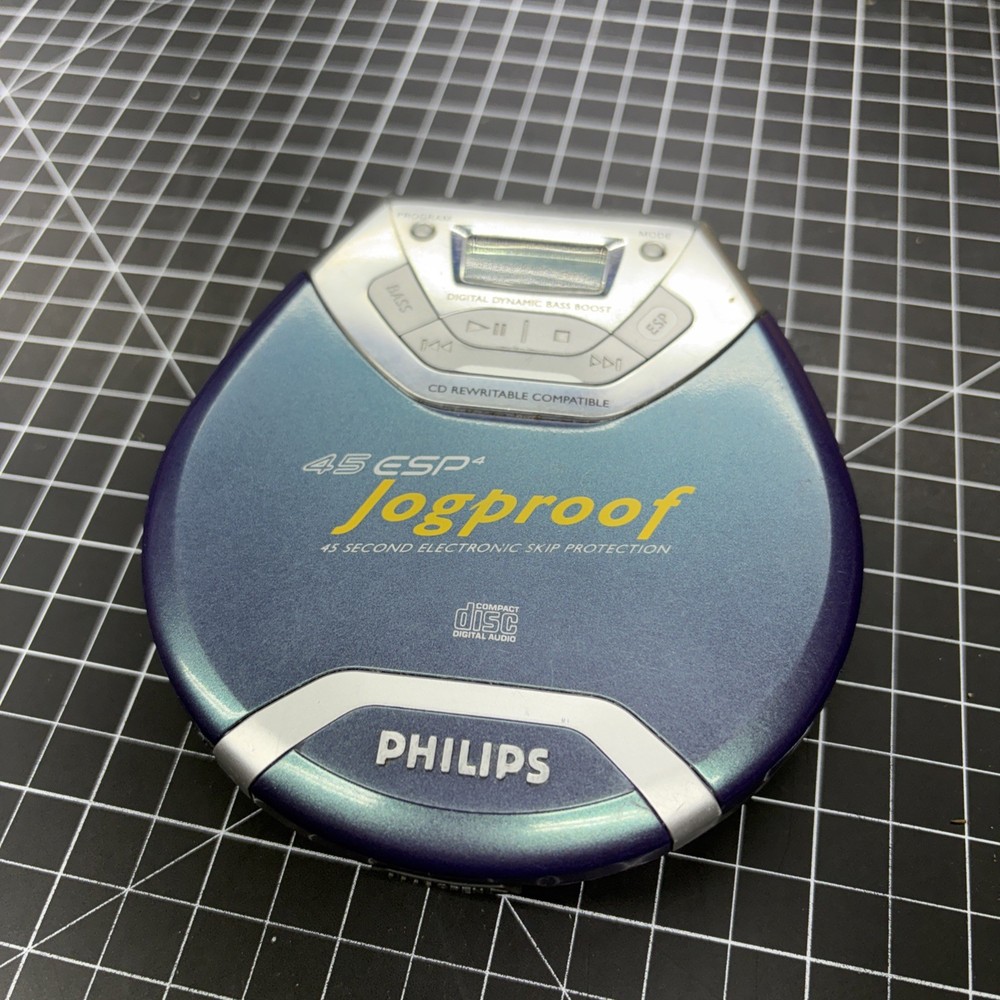 Philips Jog proof Portable CD Player 45 ESP 4 Tested Works!