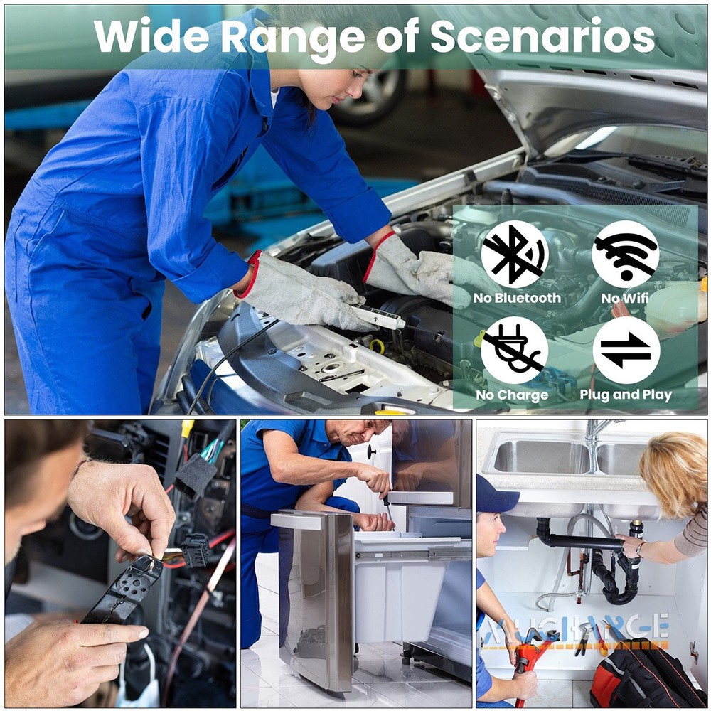 16.4FT Endoscope Camera with Light HD Borescope Camera 6 LED For Andraid Device