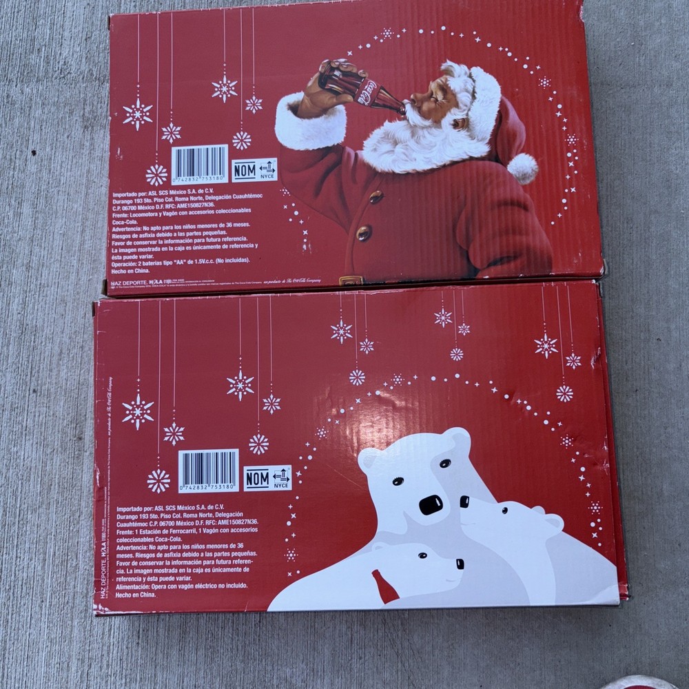Coca-Cola Mexico Christmas Train Car Set 2016
