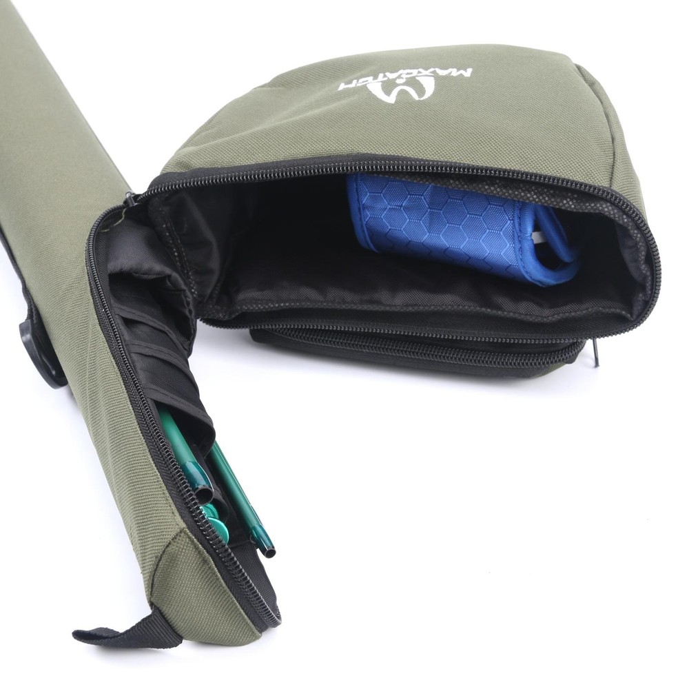 M MAXIMUMCATCH Maxcatch Fly Fishing Rod Case with Reel Pouch, Complete Protec...